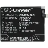 123accu MeiZu M1 akku 3100mAh