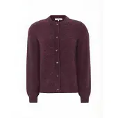 Soft Rebels Srallison O-Neck Cardigan Knit - Rws - Burgundy - S
