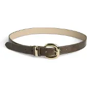 Pieces Pcvilka Patent Jeans Belt Wb Pu - Brown - 95