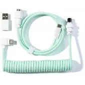 Keychron CAB-46 USB-C – USB-A -kaapeli, 1,76 m, mintunvihreä
