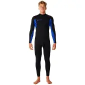 Rip Curl Trad 3/2 Mm Fl Pitkähihainen Neopreenipuku Jossa Vetoketju Selässä
