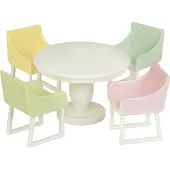 Lundby Spisestue Basic - Multi/patterned - ONE SIZE
