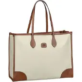 Bric's Firenze Shopperit 40 cm Kannettavan tietokoneen taskun syvyys Beige