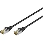 Digitus DK-1644-A-010-OD-10, 1 m, Cat6a, S/FTP (S-STP), RJ-45, RJ-45, Musta