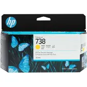HP 738 130-ml Yellow DesignJet Ink Cartridge, DesignJet T850, T950 printers, Lämpömustesuihkutulostin, Keltainen, Singapore, 202 mm, 129 mm