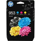 HP 953 -mustekasettipakkaus, musta/syaani/magenta/keltainen, 4 kpl