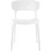 Leitmotiv Dining Chair Fain - White - H75CM