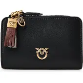 Pinko Love Wallet Lompakko Nahka 12 cm Musta