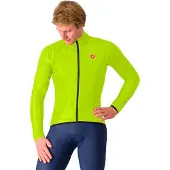 Castelli Squall Shell vedenpitävä pyöräilytakki lime/musta miehet