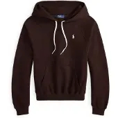 Ralph Lauren Shrunken Fit Fleece Hoodie - Brown - S