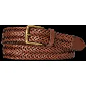 Ralph Lauren Braided Calfskin Belt - Brown - S