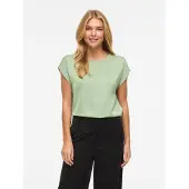 Vila Viellette S/S Satin Top - Noos - Green - 36