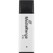 MediaRange MR1905-1, 1 TB, USB A-tyyppi, 3.2 Gen 1 (3.1 Gen 1), 400 MB/s, Suojus, Musta, Hopea