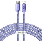 Baseus Crystal Shine USB-C / Lightning Kaapeli CAJY000305 - 2m - Violetti