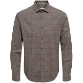 Only & Sons Onsalon Ls Slim Shirt Frml - Brown - L