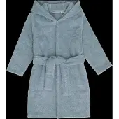 Pippi Hooded Bath Robe - Blue - 110\116