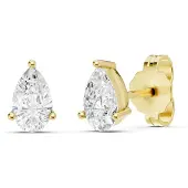 Midem Oslo timanttikorvakorut 0.50ct keltakulta