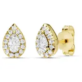 Midem Amsterdam timanttikorvakorut 0.33ct keltakulta