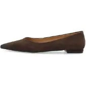 Bianco Biabari Pointy Flat Faux Suede - Brown - 36