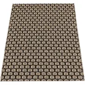 Pappelina Käännettävä Muovimatto MIMI Black/Beige 70x120 cm