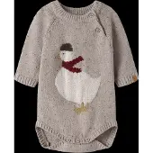 Lil´ Atelier Nbngalto Ria Ls Knit Body Lil - Beige - 62