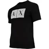 Armani Exchange for man. 8NZTCKZ8H4Z1200 Squares T-shirt black (M), Casual, Cotton, Short sleeve
