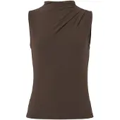 Pieces Pcmadison Sl Draped Top Jrs Noos Bc - Brown - XXL