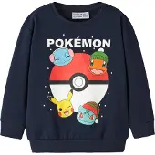 Name it Collegepaita 'NMMSEVEN POKEMON' laivastonsininen / vihreä / tummanpunainen / valkoinen