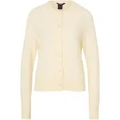 Lindex Fine-Knit Cardigan In Wool Blend - Yellow - XL