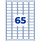 Avery Fryseetiketter 38,1x21,2 mm hvid - (65 stk. x 25 ark)