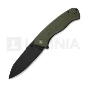 CIVIVI Placoid, OD Green Coarse G-10, Black Stonewash
