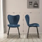 Hobby Hall Ruokapöydän tuoli Maika kangas, Mėlyna