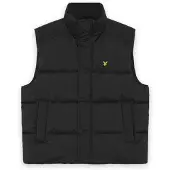 Lyle & Scott Funnel Neck Puffer Gilet - Black - XXL