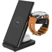 FIXED 3-in-1 langaton latausasema Garmin-kellolle, musta