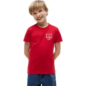 Tommy Hilfiger Paita 'Outline Flag Logo' punainen / valkoinen