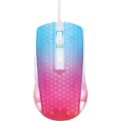 Deltaco Gaming WM87 Puoliläpinäkyvä RGB Pelihiiri - Valkoinen
