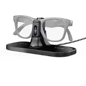 BOBOVR CG2 3-in-1 -latausasema Meta Ray-Ban -älylaseille - musta