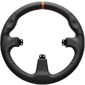 Asetek Open D Black Leather Rim -ohjauspyörä