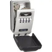 Masterlock 5425EURD, Seinäkassakaappi, Harmaa, Elektroninen, Avain, Seinä, Avain, Pienelektroniikka, Akku