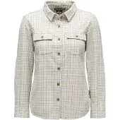 Black Diamond Women's Project Twill Long Sleeve Shirt Chalk-fog Blue Pitkähihaiset kauluspaidat L