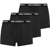 Karl Lagerfeld Bokserishortsit musta / valkoinen