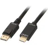Lindy 36922, 2 m, DisplayPort, HDMI-tyyppi A (vakio), Uros, Uros, Suora