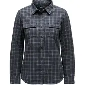 Black Diamond Women's Project Twill Long Sleeve Shirt Charcoal-citron Pitkähihaiset kauluspaidat S