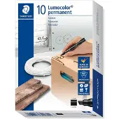 Staedtler 350 -huopakynä, 2 - 5 mm, viisto kärki, musta, 10 kpl