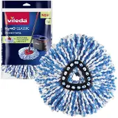 Vileda H2Pro Classic -mikrokuituvaihtomoppi, sininen/valkoinen