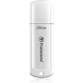 Transcend JetFlash 730, 256 GB, USB A-tyyppi, 3.2 Gen 1 (3.1 Gen 1), Suojus, 9 g, Valkoinen (TS256GJF730)