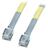 Lindy RJ-12 M/M 3.0m, 3 m, RJ-12, RJ-12, Harmaa, Uros, Uros (34224)