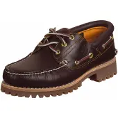 Timberland for man. TB0500096481 Nautical Authentics 3 Eye Classic Lug burgundy (42 W), Leather, Flat, Laces, Casual, Maroon