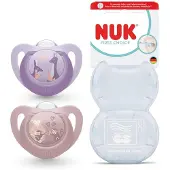 Nuk 10177245, Perinteinen vauvantutti, Hampaita hoitava, Silikoni