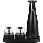 Adler AD 4449B Sähköinen suola- ja pippurimyllysarja, mattamusta